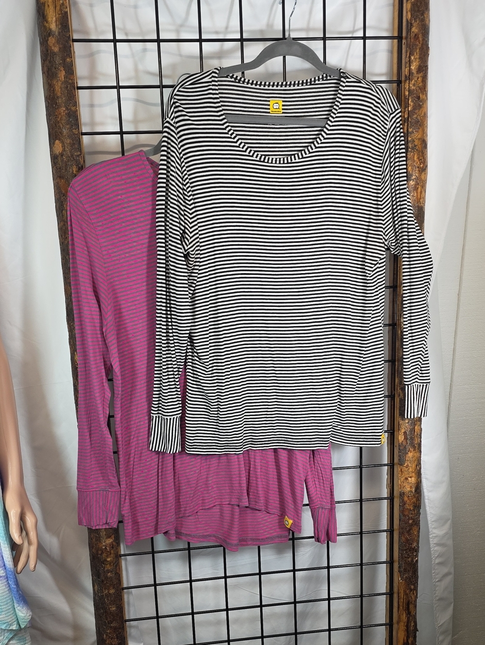Pair of  Wonder Wink Striped Tops  XL